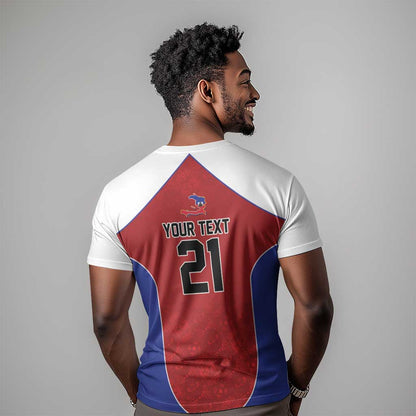 World Football 2026 Afro-Haiti Custom T-Shirt Together For Ayiti Red Style Graphic Tee