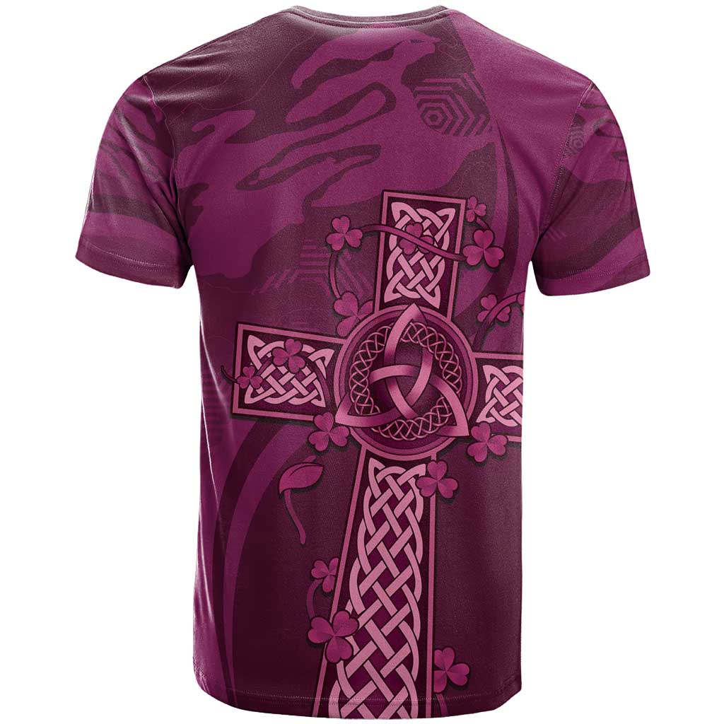Ireland Rugby T-Shirt Maroon Celtic Knot Summer Paris 2024 Graphic Tee