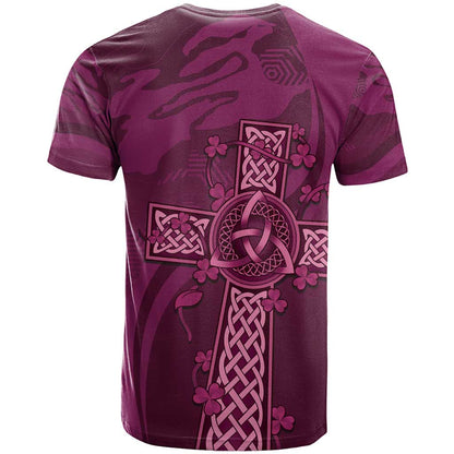 Ireland Rugby T-Shirt Maroon Celtic Knot Summer Paris 2024 Graphic Tee