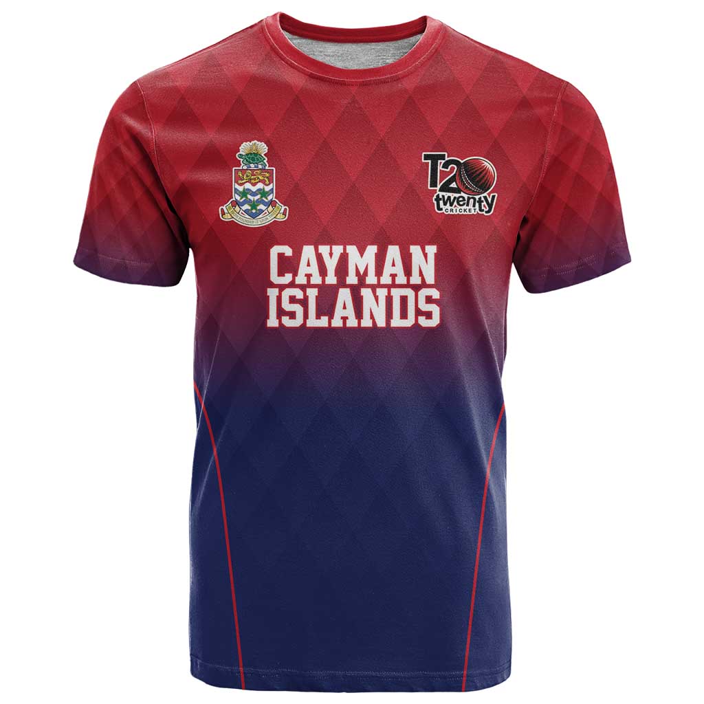 Cayman Islands Cricket Custom T-Shirt Classic Coat of Arms Sporty Graphic Tee