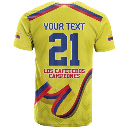 Colombia Champion Football Custom T-Shirt Proud To Be Los Cafeteros Graphic Tee
