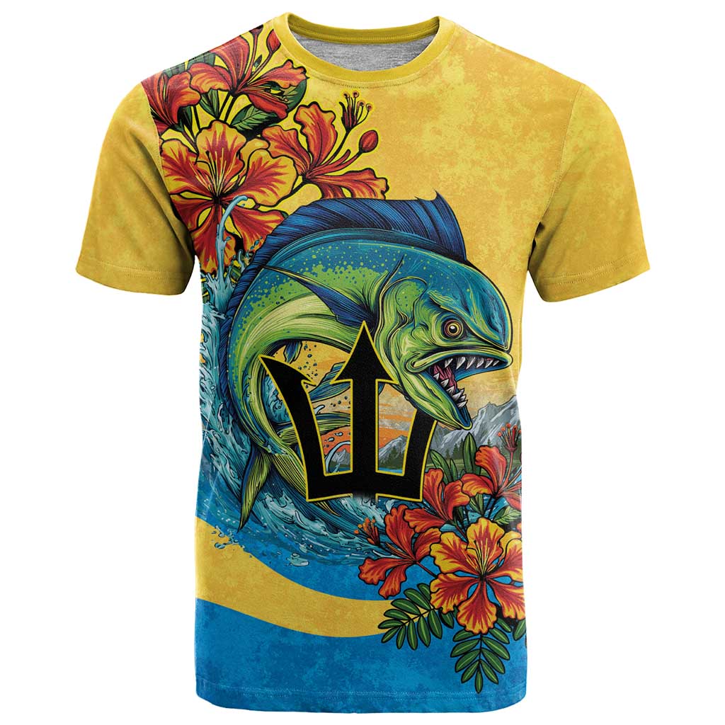 Barbados Mahi-mahi Trident T-Shirt Graphic Tee