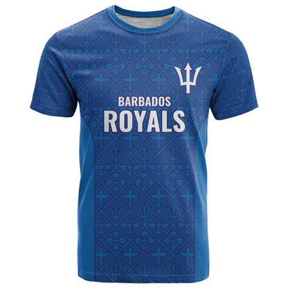 Caribbean Cricket Barbados Custom T-Shirt Strike of the Tridents Graphic Tee