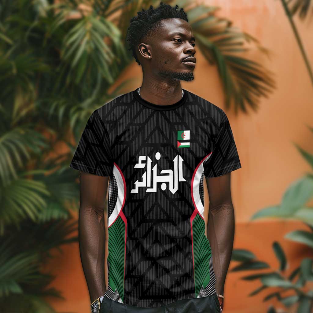 Custom Football Algeria Palestine T-Shirt Special Edition -2024 Graphic Tee