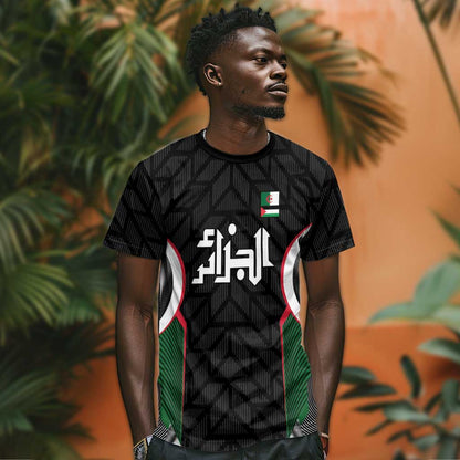 Custom Football Algeria Palestine T-Shirt Special Edition -2024 Graphic Tee