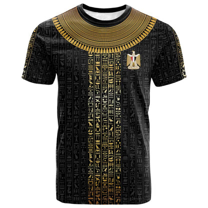 World Football 2026 Egypt Custom T-Shirt Ancient Egyptian Hieroglyphs Graphic Tee
