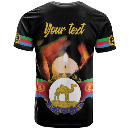 Personalized Eritrea Maelti Siwuat T-Shirt Shida Shoes Glory To Our Martyrs Eritrea Graphic Tee