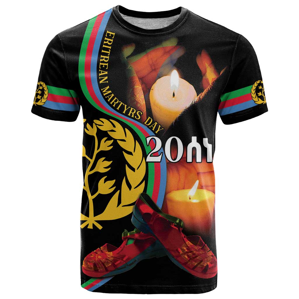 Personalized Eritrea Maelti Siwuat T-Shirt Candle Vigil Glory To Our Martyrs Eritrea Graphic Tee
