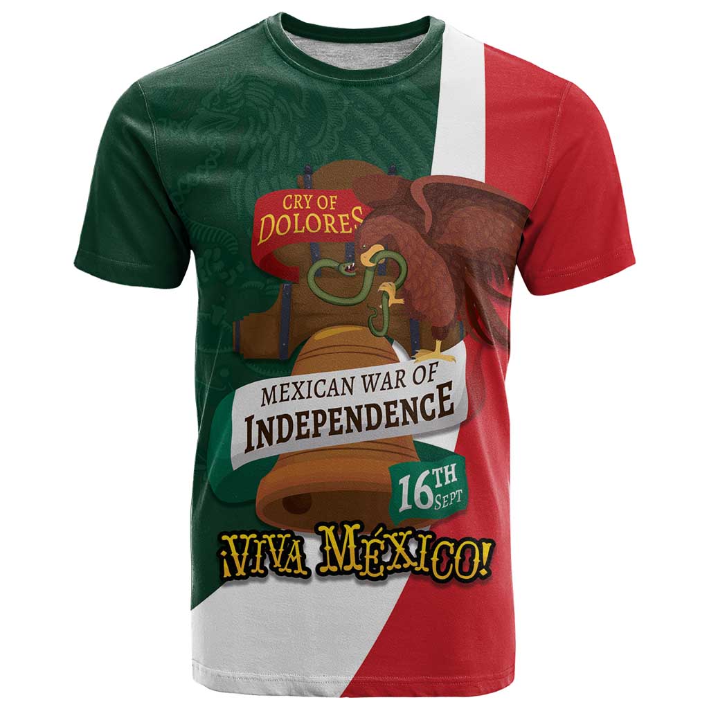 iViva Mexico Hidalgos Bell Personalized T-Shirt Mexican Independence Day Fiesta Graphic Tee