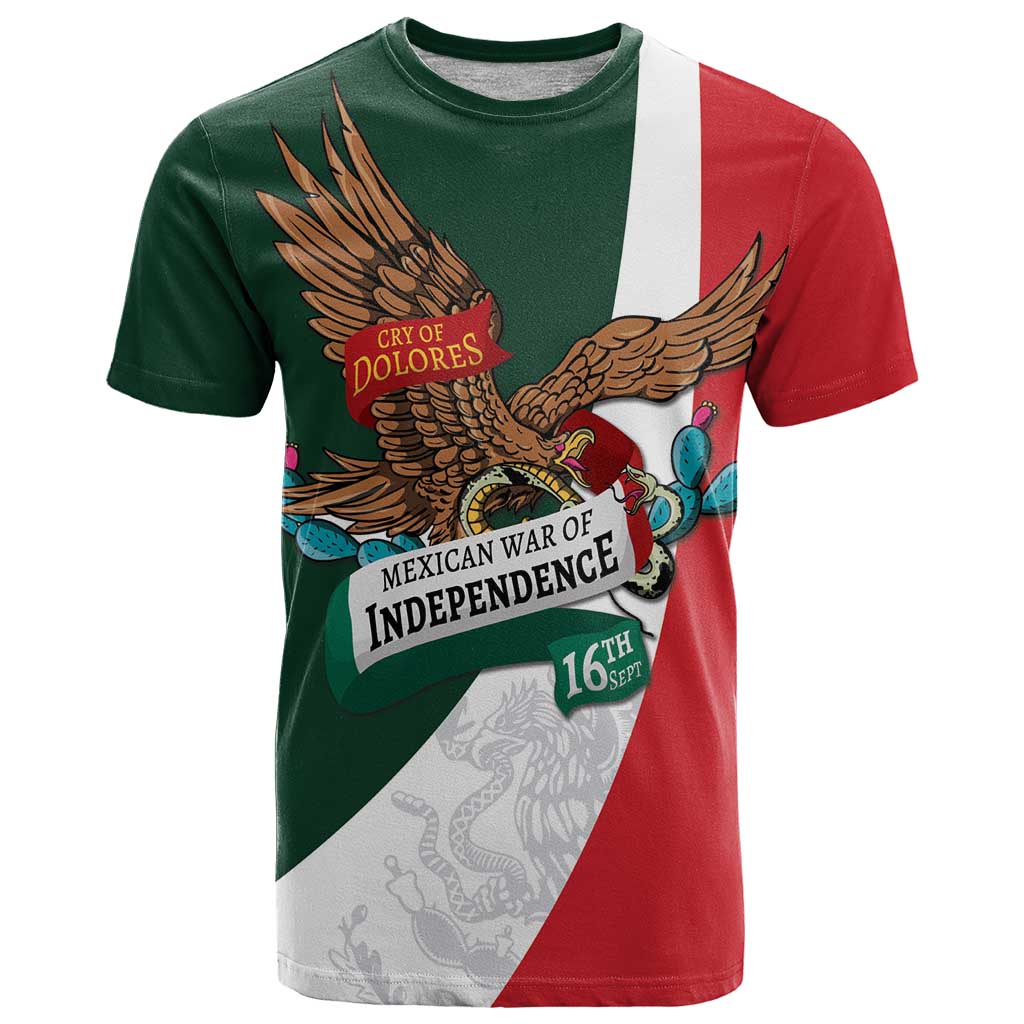 iViva Mexico Eagle Personalized T-Shirt Mexican Independence Day Fiesta Graphic Tee