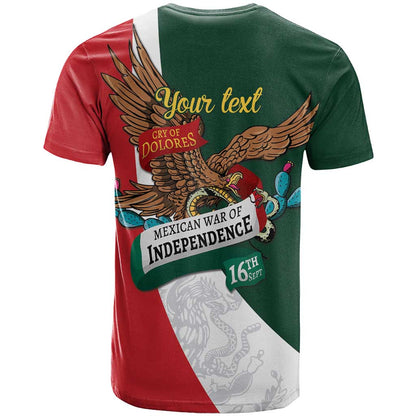 iViva Mexico Eagle Personalized T-Shirt Mexican Independence Day Fiesta Graphic Tee