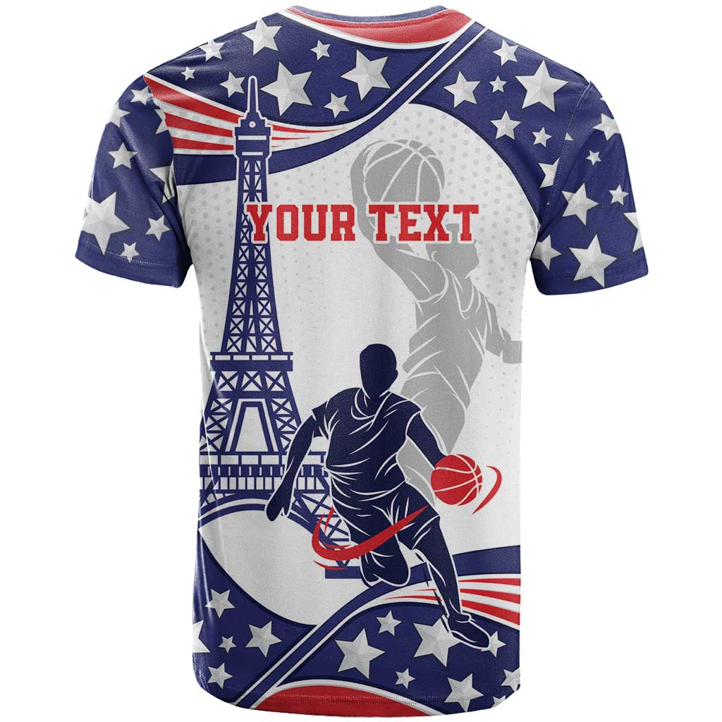 Personalized USA Basketball T-Shirt One For All Summer Sport Graphic Tee