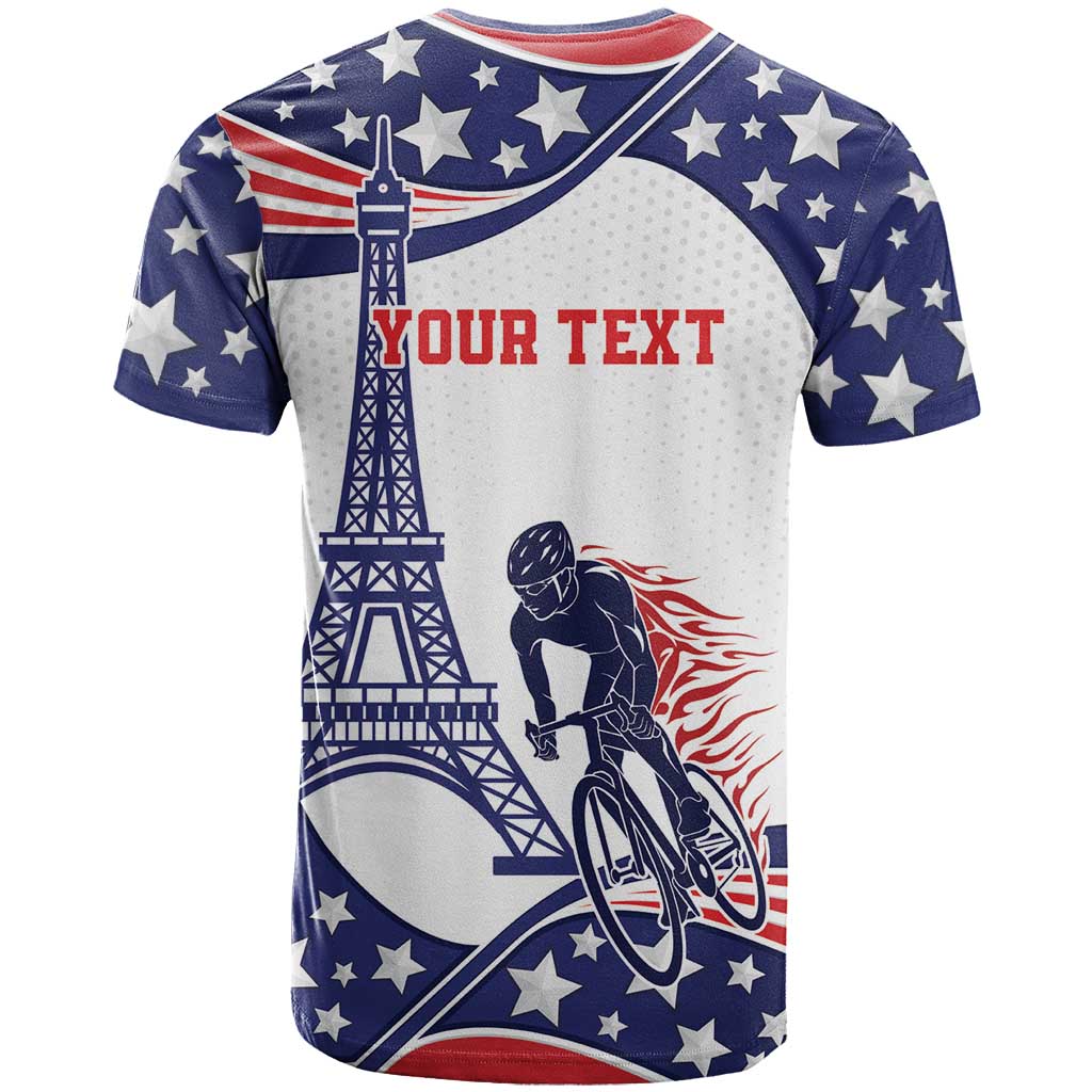 Personalized USA Cycling T-Shirt One For All Summer Sport Graphic Tee