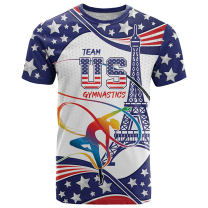 Personalized USA Gymnastics T-Shirt One For All Summer Sport Graphic Tee