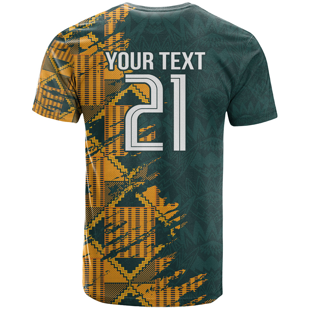 Custom South Africa Rugby T-Shirt The Springboks Mascot Sporty Version Graphic Tee