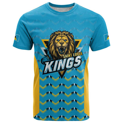 Custom Caribbean Cricket Saint Lucia T-Shirt Glory is Ours Kings Rule 2025 Graphic Tee