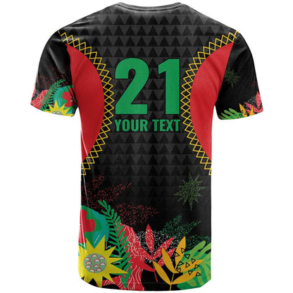 Custom Caribbean Cricket St Kitts and Nevis T-Shirt Two Islands One Fire Patriots Crown 2025 - Black Graphic Tee