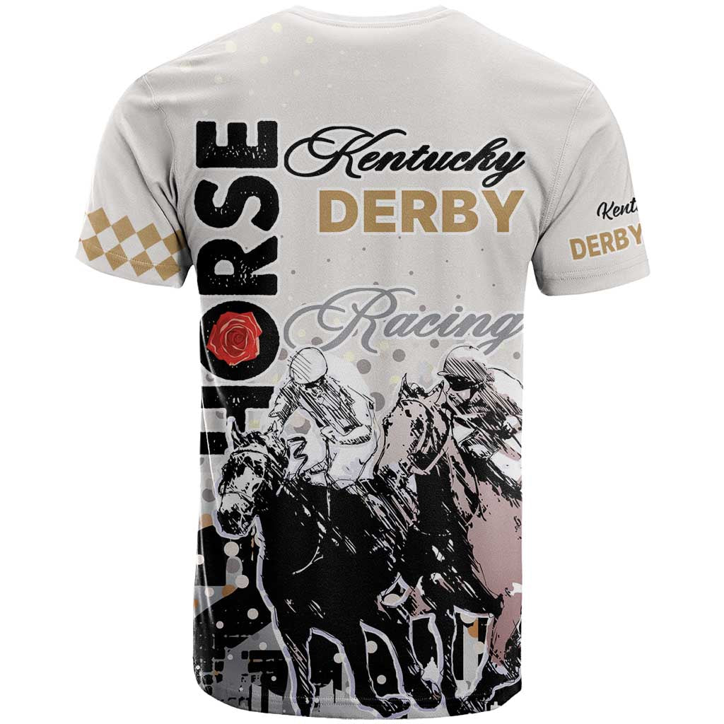 Kentucky Horse Racing T-Shirt 151st Anniversary The Run For The Roses Graphic Tee