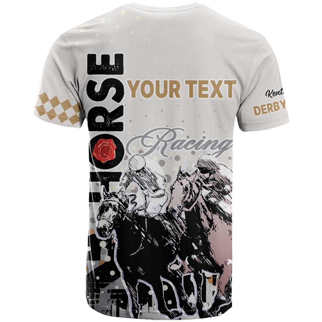 Personalised Kentucky Horse Racing T-Shirt 151st Anniversary The Run For The Roses Graphic Tee