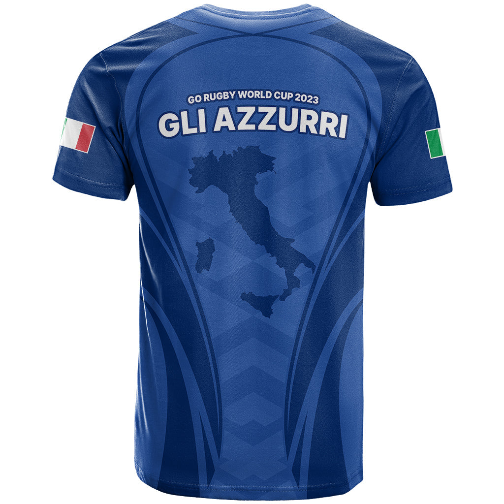 Italy Rugby T-Shirt World Cup Go Gli Azzurri Sporty Style Graphic Tee