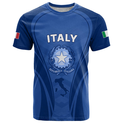 Custom Italy Rugby T-Shirt World Cup Go Gli Azzurri Sporty Style Graphic Tee
