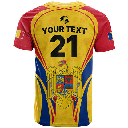 Custom Romania Rugby T-Shirt The Oaks World Cup Go Stejarii Graphic Tee