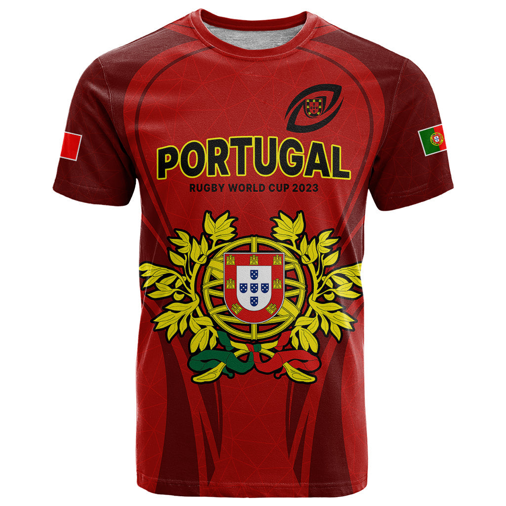 Custom Portugal Rugby T-Shirt The Wolves World Cup Go Os Lobos Graphic Tee
