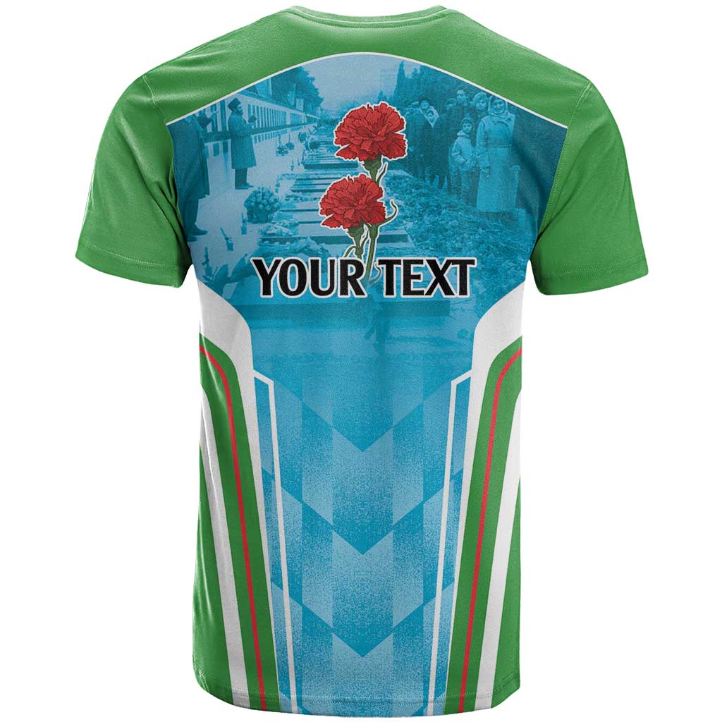 Personalized Azerbaijan Black January T-Shirt 20 Yanvar 1990 Graphic Tee