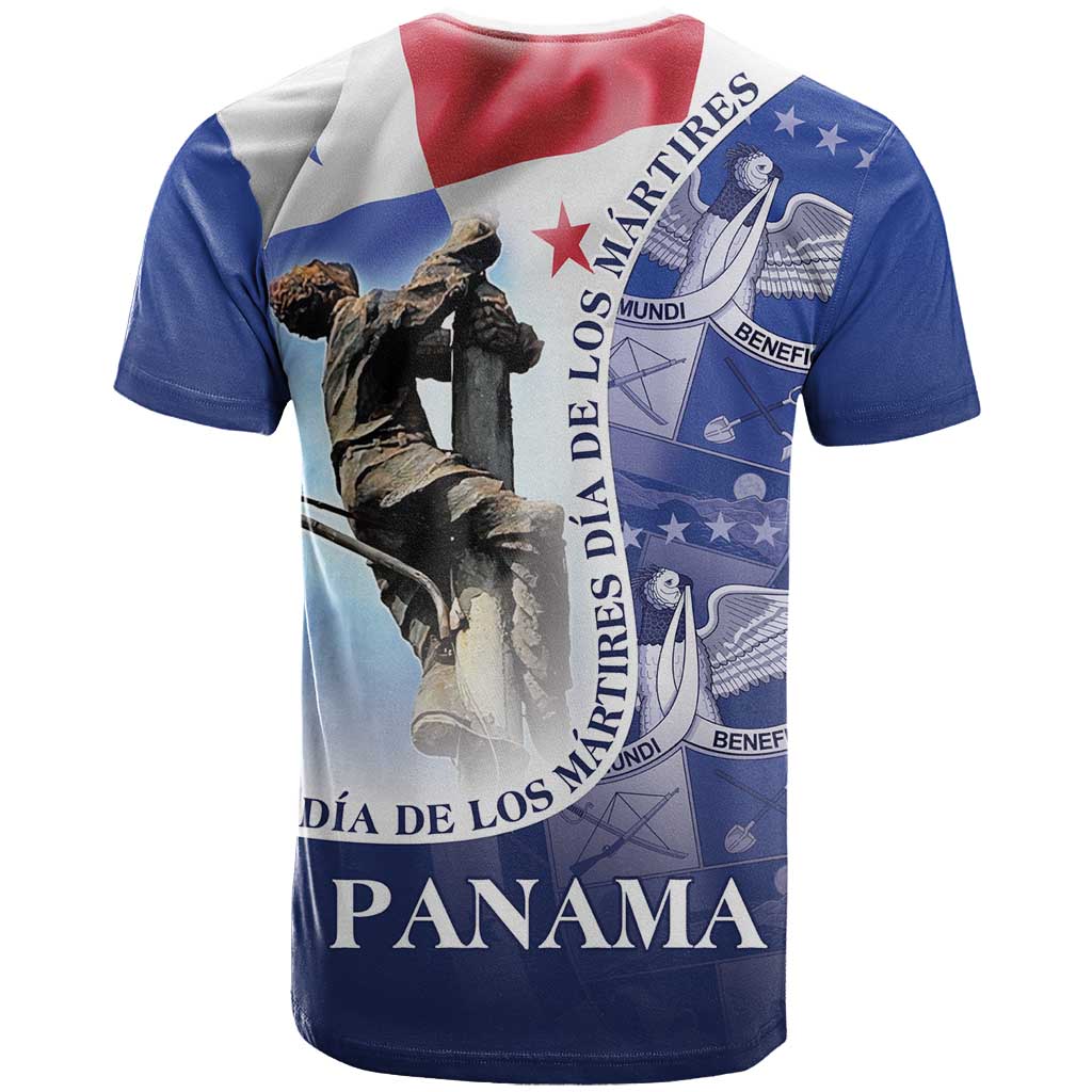 Panama Dia de los Martires T-Shirt Panama Martyrs' Day Raises Flag Graphic Tee