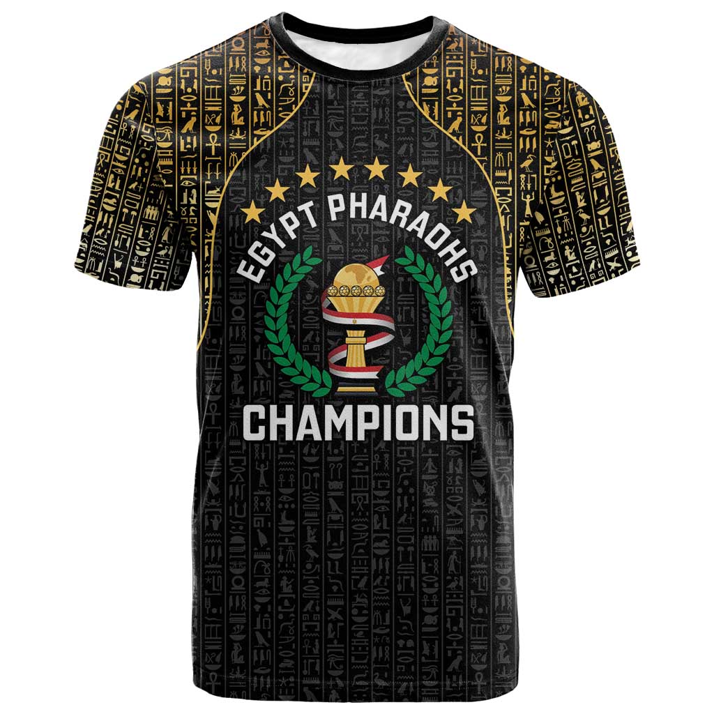 Custom Egypt Pharaohs T-Shirt African Football Champions 2025 Graphic Tee