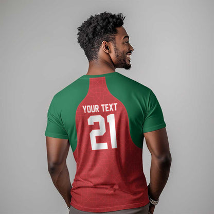 Custom Morocco Atlas Lions T-Shirt African Football Champions 2025 Graphic Tee