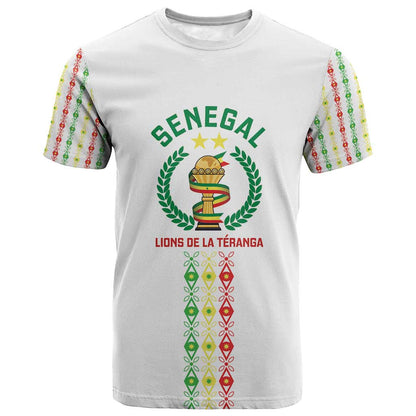 Custom Senegal Lions of Teranga T-Shirt African Football Champions 2025 Graphic Tee