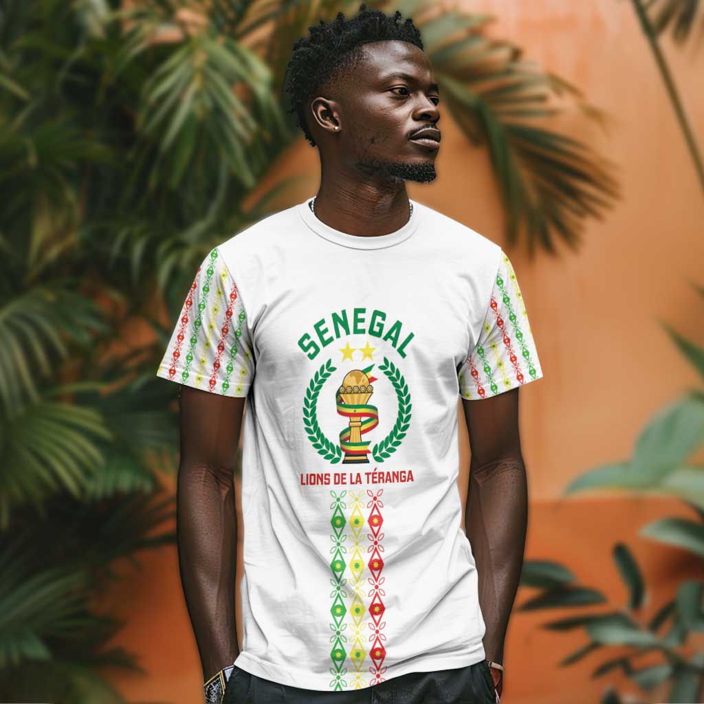 Custom Senegal Lions of Teranga T-Shirt African Football Champions 2025 Graphic Tee