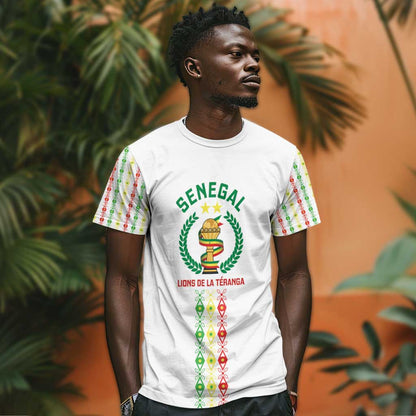 Custom Senegal Lions of Teranga T-Shirt African Football Champions 2025 Graphic Tee
