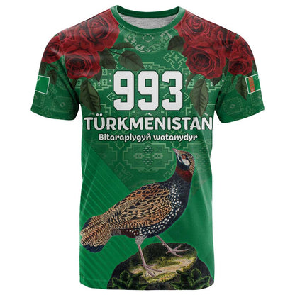 Turkmenistan 993 Custom T-Shirt Turkmenistan Bitaraplygyn watanydyr Graphic Tee