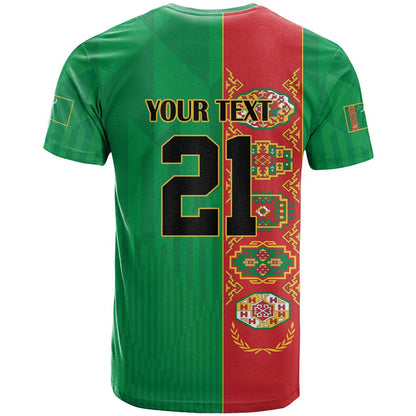 Turkmenistan Black Francolin Custom T-Shirt Turkmenistan Turkmenistanyn Baydagy Graphic Tee