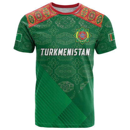 Turkmenistan Football Custom T-Shirt We Are The Champions Graphic Tee