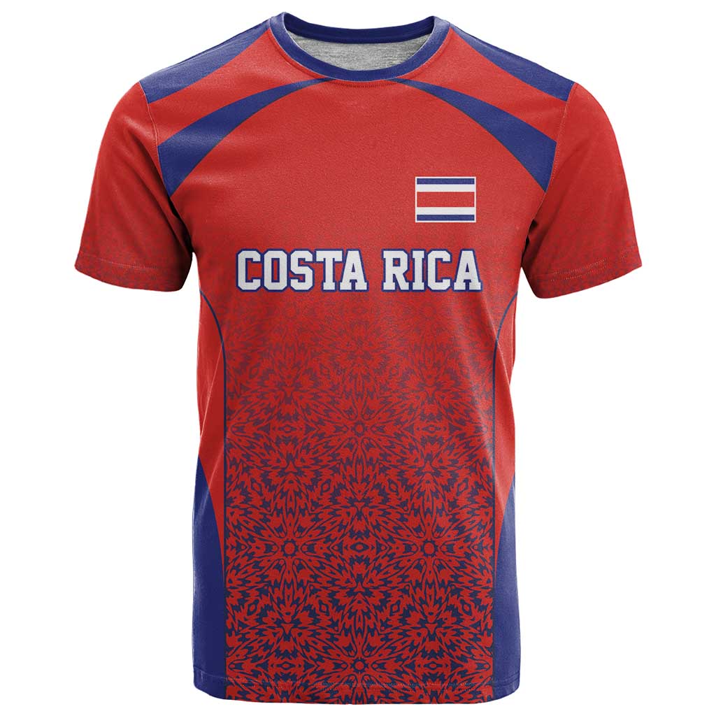 Costa Rica Football Custom T-Shirt Los Ticos Go Champions Graphic Tee