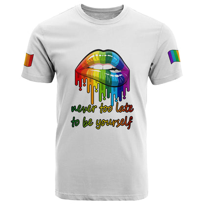Pride Month To Be Yourself T-Shirt White Vibe Graphic Tee