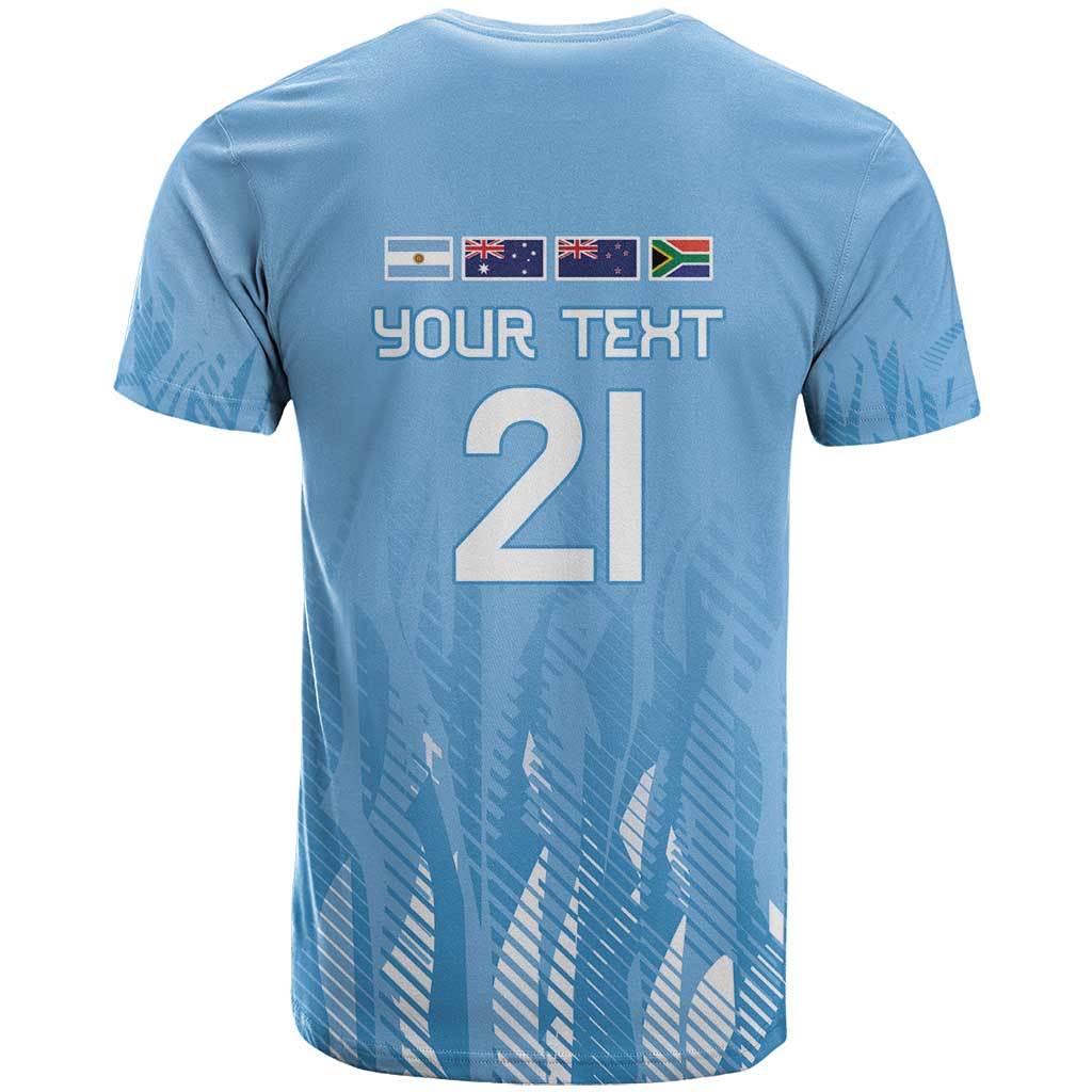 Argentina Rugby Custom T-Shirt Glory Be To Pumas Graphic Tee