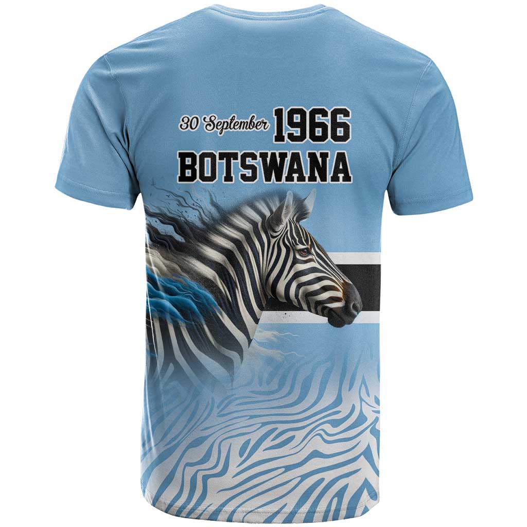Botswana Independence Day 1966 T-Shirt Tribal Zebra Skins Pattern Graphic Tee