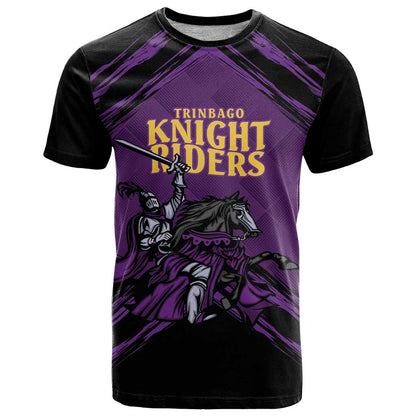 Custom Caribbean Cricket Trinidad and Tobago Cricket T-Shirt TKR Champions 2025 Purple Edition Graphic Tee