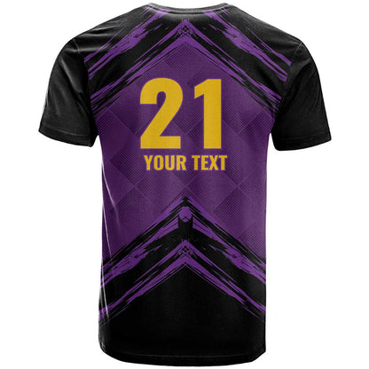 Custom Caribbean Cricket Trinidad and Tobago Cricket T-Shirt TKR Champions 2025 Purple Edition Graphic Tee