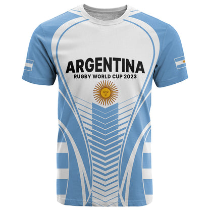 Custom Argentina Rugby T-Shirt World Cup Los Pumas Go Champion Graphic Tee
