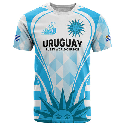 Custom Uruguay Rugby T-Shirt World Cup Go Los Teros Graphic Tee