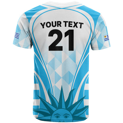 Custom Uruguay Rugby T-Shirt World Cup Go Los Teros Graphic Tee