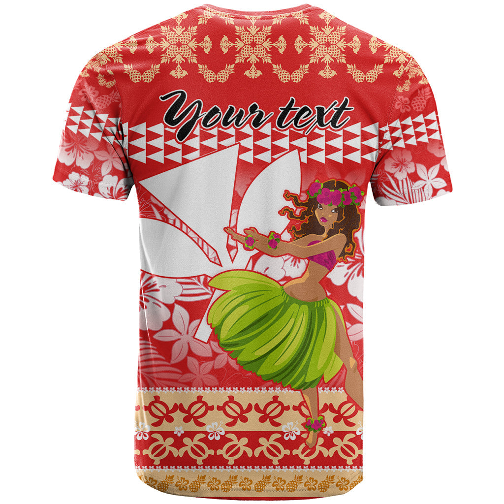 Personalised Hawaii Mele Kalikimaka T-Shirt Santa Claus and Hula Dancing Merry Christmas Graphic Tee