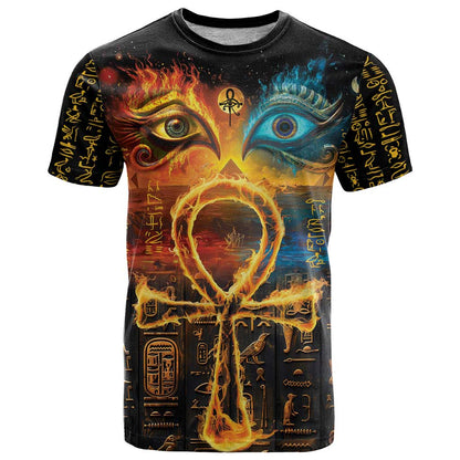 Eye of Ra and Eye of Horus T-Shirt Power and Magic Ancient Egyptian Mythology Graphic Tee