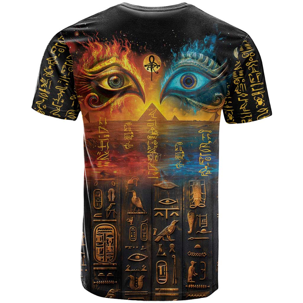 Eye of Ra and Eye of Horus T-Shirt Power and Magic Ancient Egyptian Mythology Graphic Tee