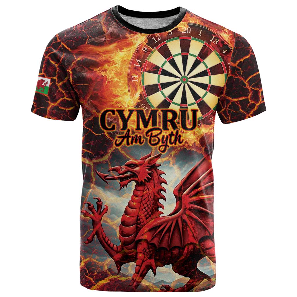 Wales Darts Wales Forever Personalized T-Shirt Cymru Am Byth Dragons Graphic Tee